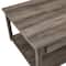 Walker Edison 30" Gray Square Country Coffee Table